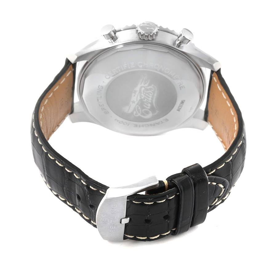 Montre réplique pour homme : Breitling Aviator 8 Curtiss Warhawk, cadran vert, acier, A13316 — exquise – Photo 6
