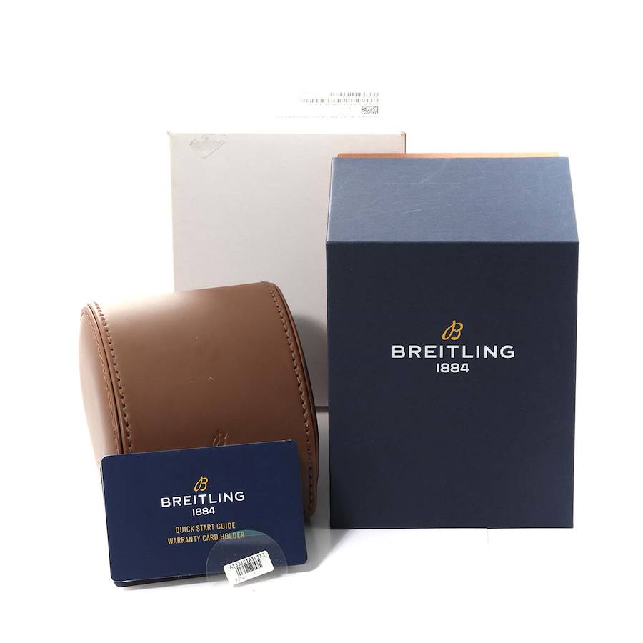 Montre réplique pour homme : Breitling Aviator 8 Curtiss Warhawk, cadran vert, acier, A13316 — exquise – Photo 7