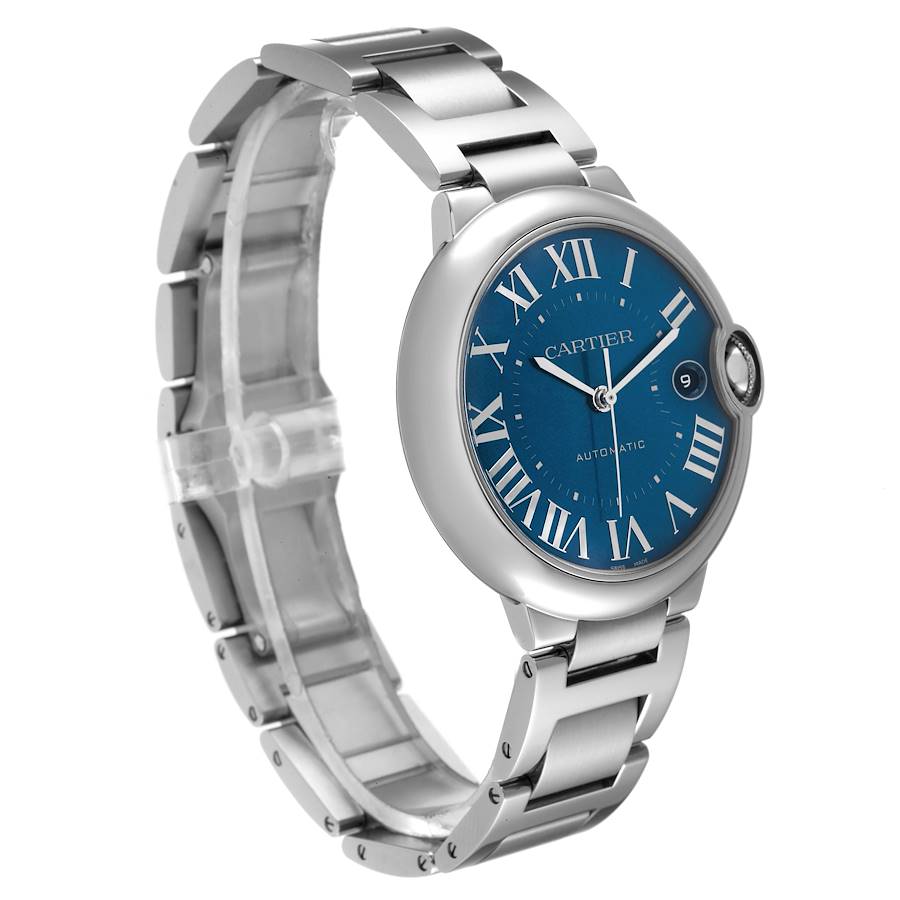 Montre réplique pour homme : Cartier Ballon Bleu 40, automatique, cadran bleu, WSBB0061 — élégante – Photo 3