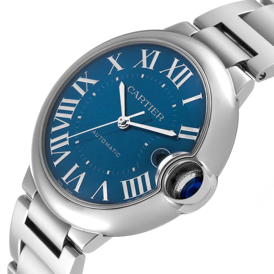 Montre réplique pour homme : Cartier Ballon Bleu 40, automatique, cadran bleu, WSBB0061 — élégante – Photo 5