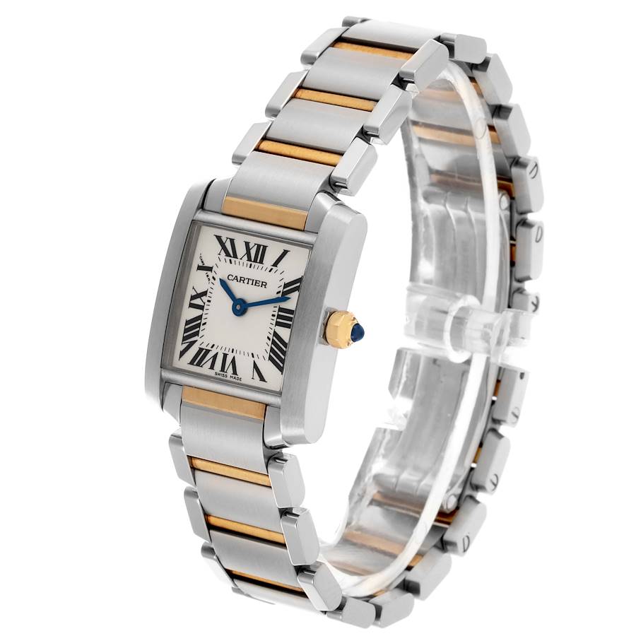 Montre réplique pour femme : Cartier Tank Francaise, petit modèle, acier et or jaune, W51007Q4 — nouvelle génération – Photo 3