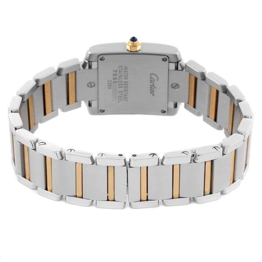 Montre réplique pour femme : Cartier Tank Francaise, petit modèle, acier et or jaune, W51007Q4 — nouvelle génération – Photo 6