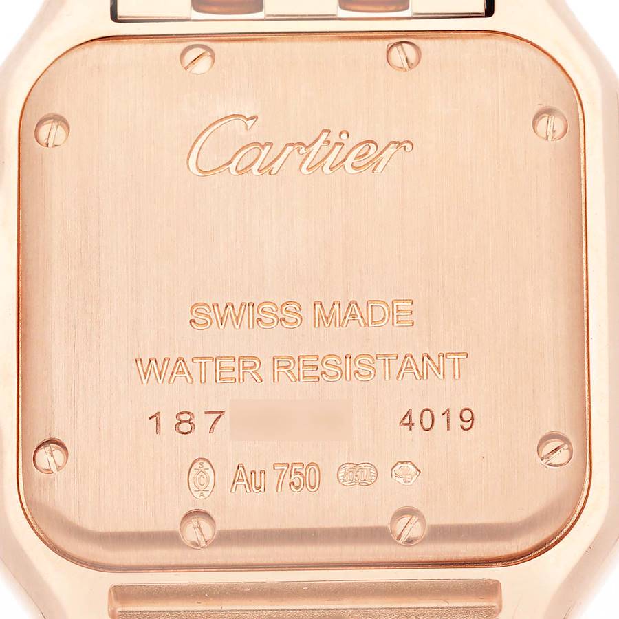 Montre réplique pour femme : Cartier Panthere, modèle intermédiaire, or rose, diamants, WJPN0009 — très bien notée – Photo 6