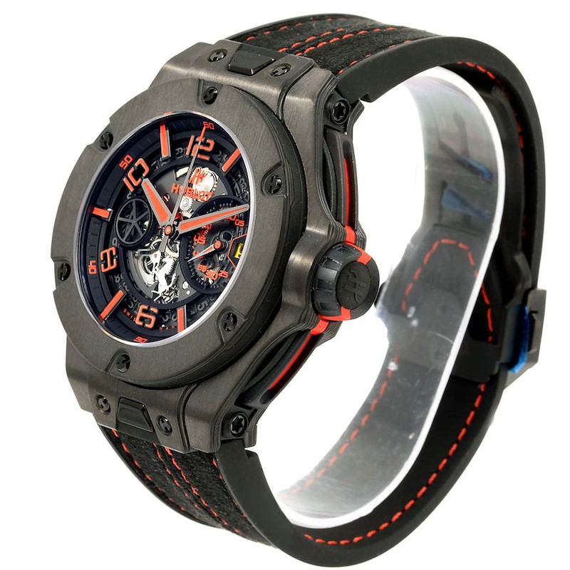 Montre réplique pour homme : Hublot Ferrari Unico, carbone, édition limitée, 402.QU.0113.WR — nouveauté – Photo 3