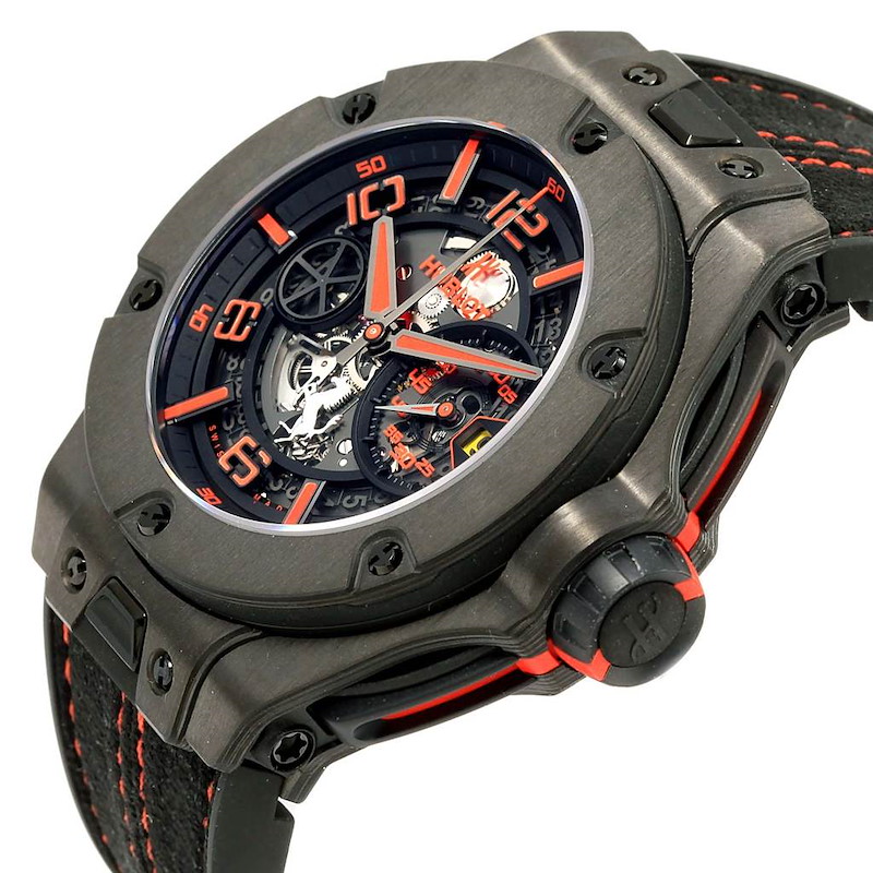 Montre réplique pour homme : Hublot Ferrari Unico, carbone, édition limitée, 402.QU.0113.WR — nouveauté – Photo 6