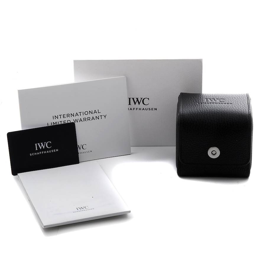 Montre réplique pour homme : IWC Portuguese, or rose, cadran gris, remontage manuel, IW545406 — mythique – Photo 8