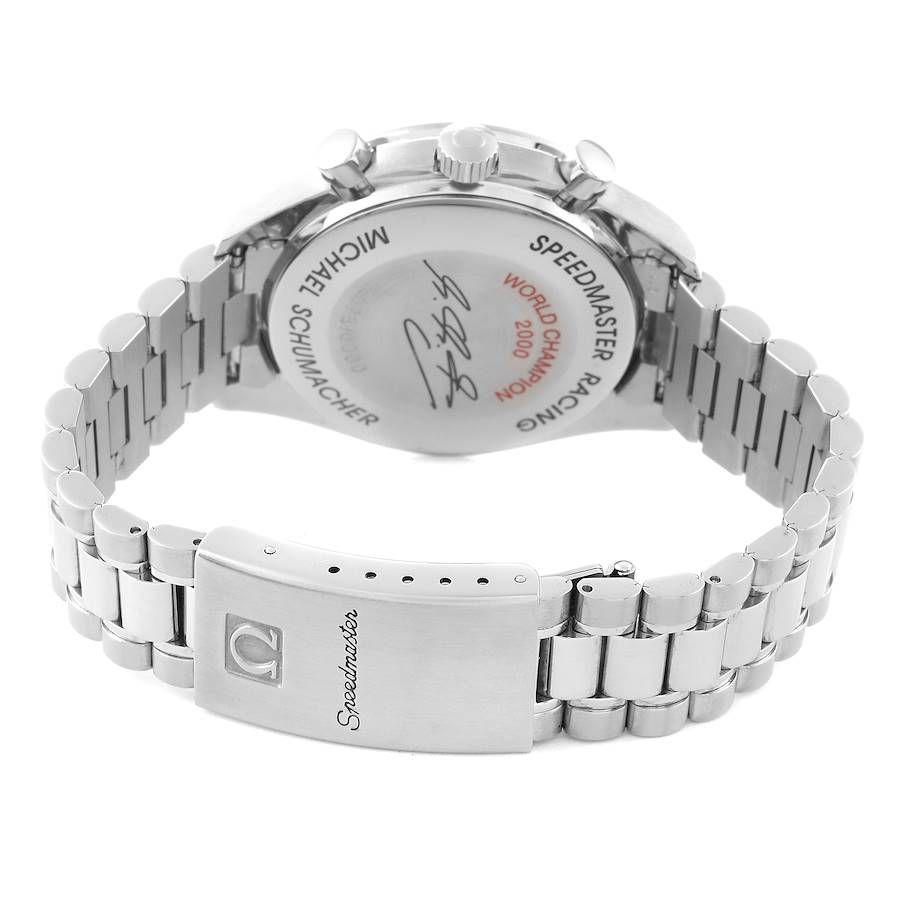 Montre réplique pour homme : Omega Speedmaster Schumacher Racing, édition limitée, acier, 3518.50.00 — excellente – Photo 7