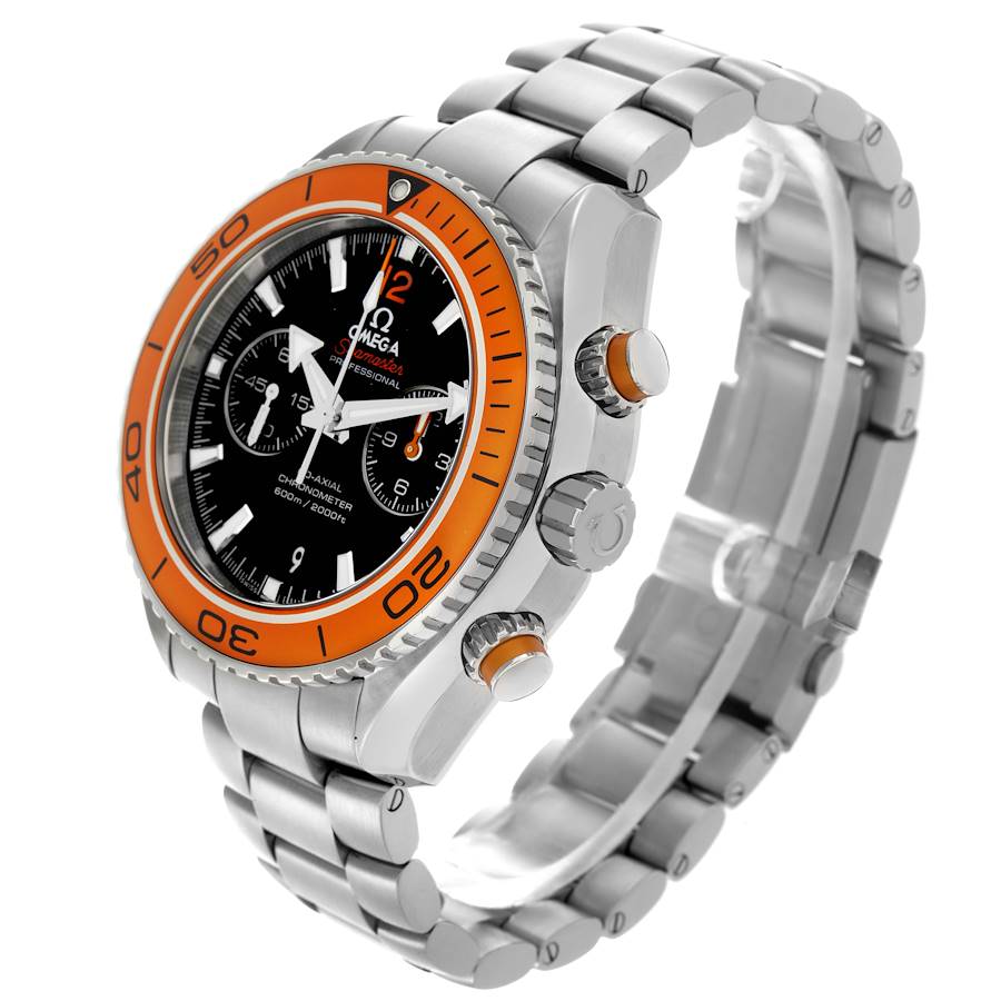 Montre réplique pour homme : Omega Seamaster Planet Ocean, chronographe, 232.30.46.51.01.002 — tendance – Photo 4