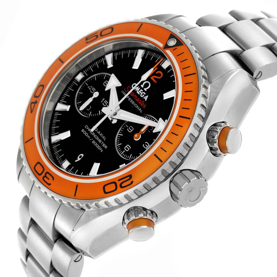 Montre réplique pour homme : Omega Seamaster Planet Ocean, chronographe, 232.30.46.51.01.002 — tendance – Photo 5