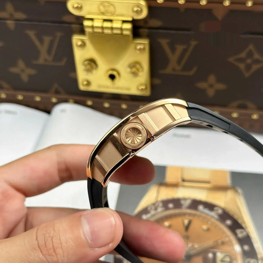 Montre réplique : Richard Mille RM 035 Americas, or rose, Toro, squelette, ZF, manufacture, 39,7 mm X 48 mm — de premier choix – Photo 10