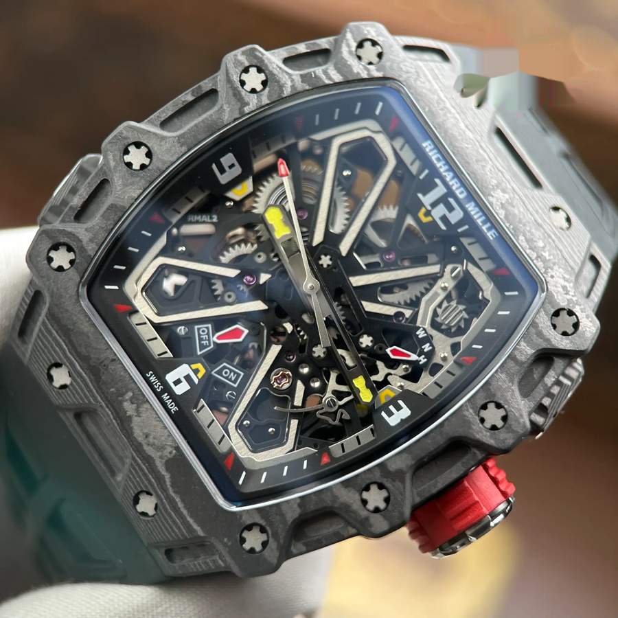 Montre réplique : Richard Mille RM 35-03 Rafael Nadal, carbone, 43,2 mm X 50 mm — parmi nos meilleures ventes – Photo 4