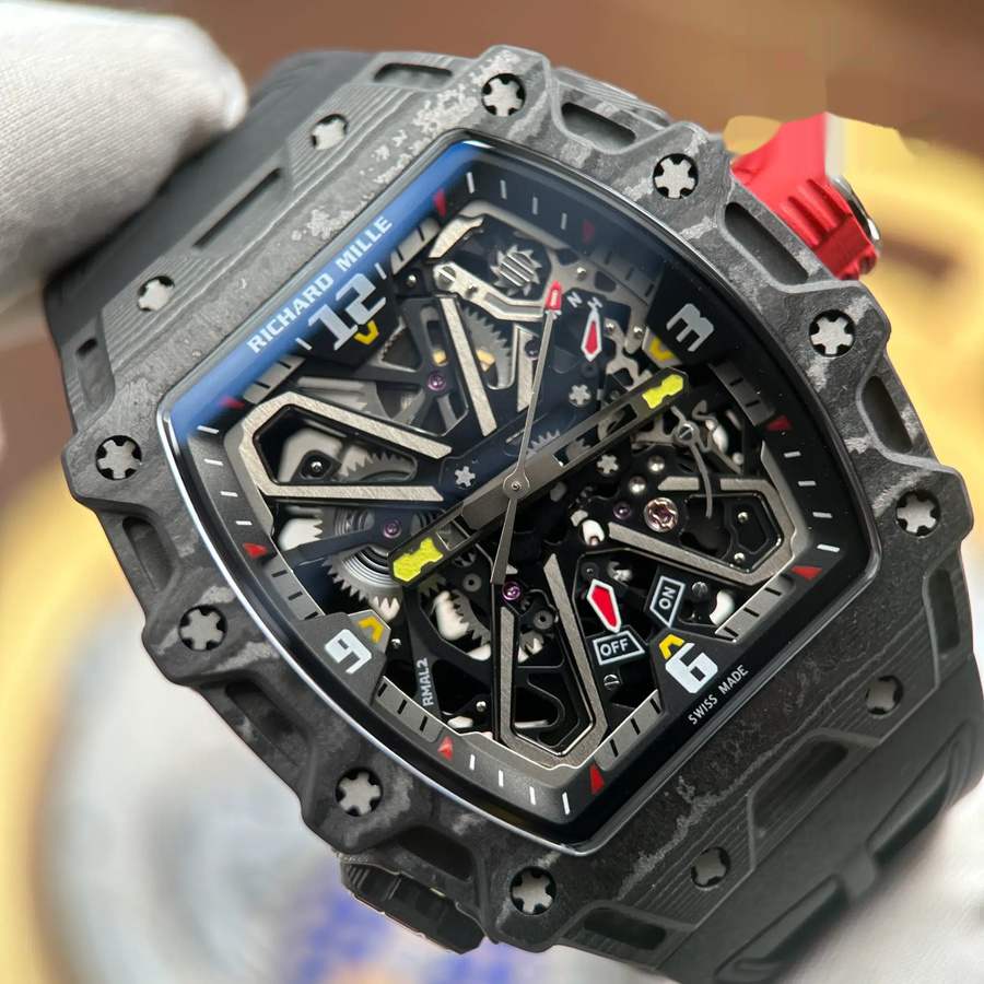 Montre réplique : Richard Mille RM 35-03 Rafael Nadal, carbone, 43,2 mm X 50 mm — parmi nos meilleures ventes – Photo 5