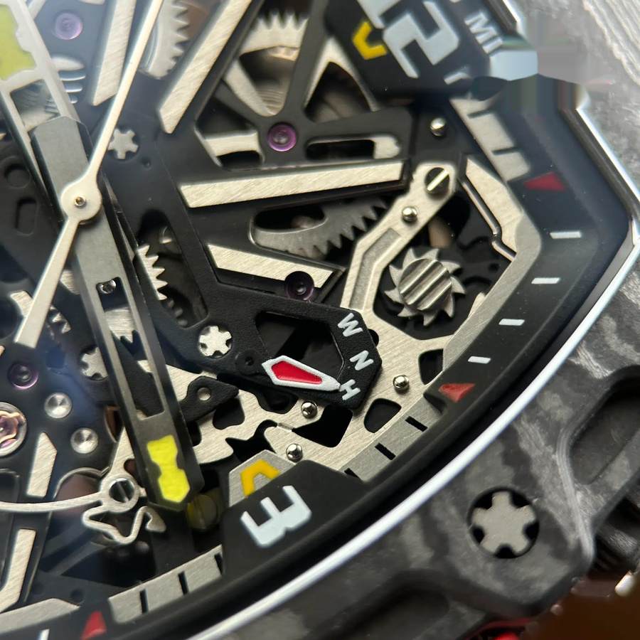 Montre réplique : Richard Mille RM 35-03 Rafael Nadal, carbone, 43,2 mm X 50 mm — parmi nos meilleures ventes – Photo 7