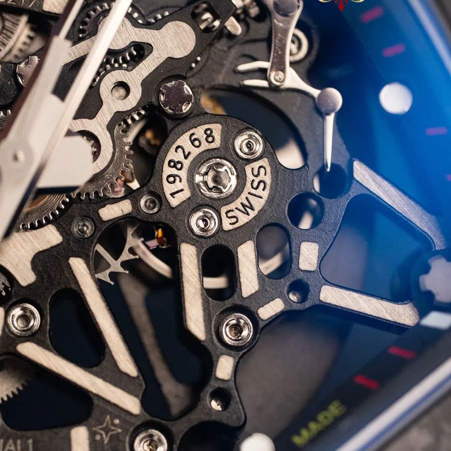 Montre réplique : Richard Mille RM 35-02 Rafael Nadal, noir, Carbon TPT, noir, bracelet en caoutchouc, ZF 49,94 mm X 44,5 mm — classique – Photo 6