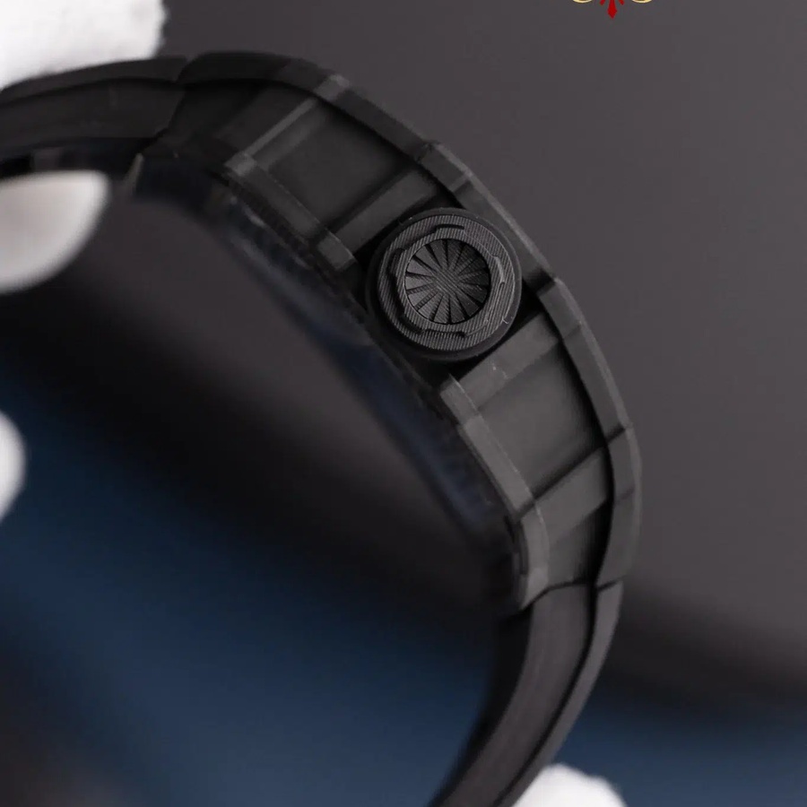 Montre réplique : Richard Mille RM 35-02 Rafael Nadal Carbon TPT, bracelet en caoutchouc noir, ZF 49,94 mm X 44,5 mm — à prix réduit – Photo 8