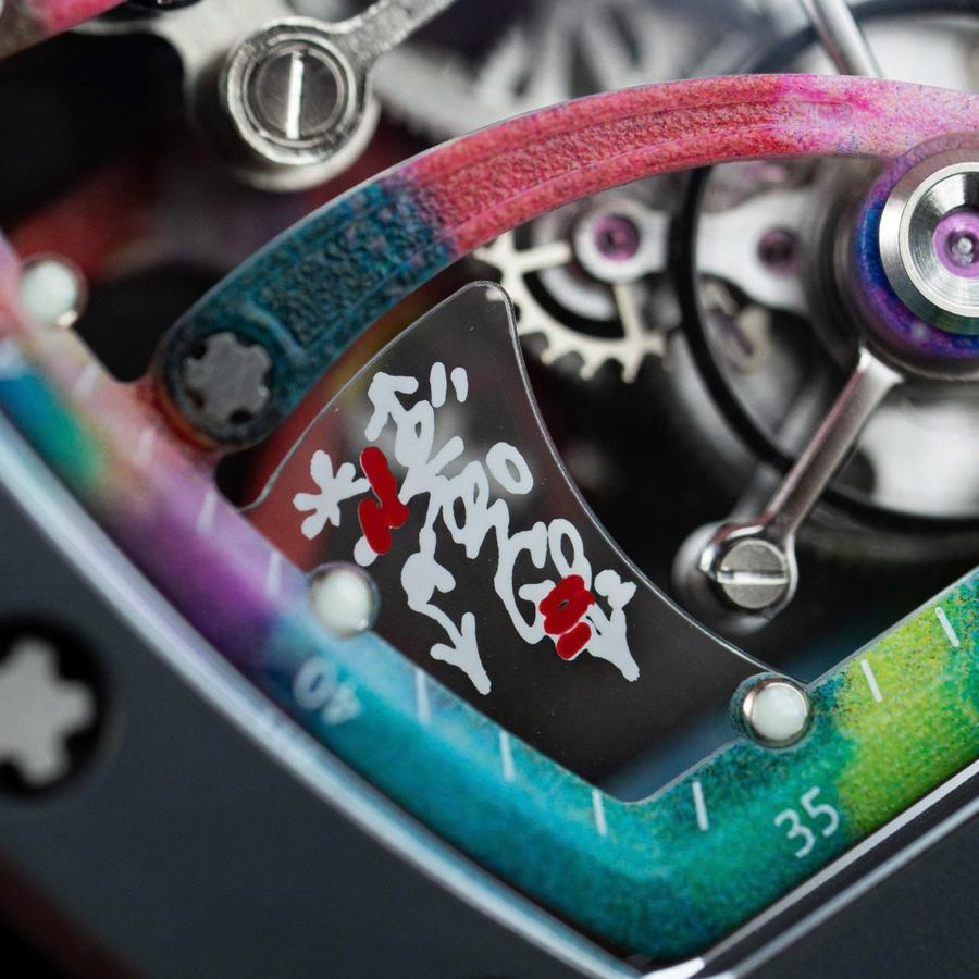 Montre réplique : Richard Mille RM 68-01, tourbillon, Cyril Kongo, céramique noire, 52.24 X 42,70 mm — de haute qualité – Photo 9