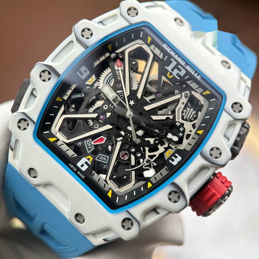 Montre réplique : Richard Mille RM 35-03 Rafael Nadal, blanc, Quartz TPT 43,2 mm X 50 mm — impeccable – Photo 4