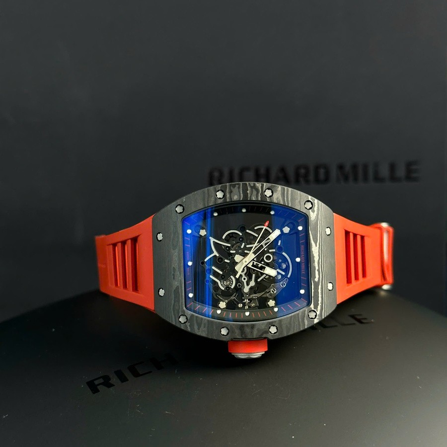 Montre réplique : Richard Mille RM 055 Bubba Watson, foncé, fibre de carbone, 42.7 X 49,9 mm — irrésistible – Photo 3