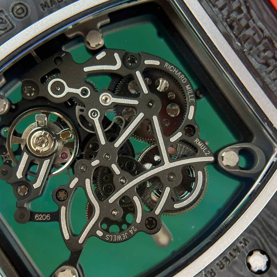 Montre réplique : Richard Mille RM 055 Bubba Watson, foncé, fibre de carbone, 42.7 X 49,9 mm — irrésistible – Photo 7