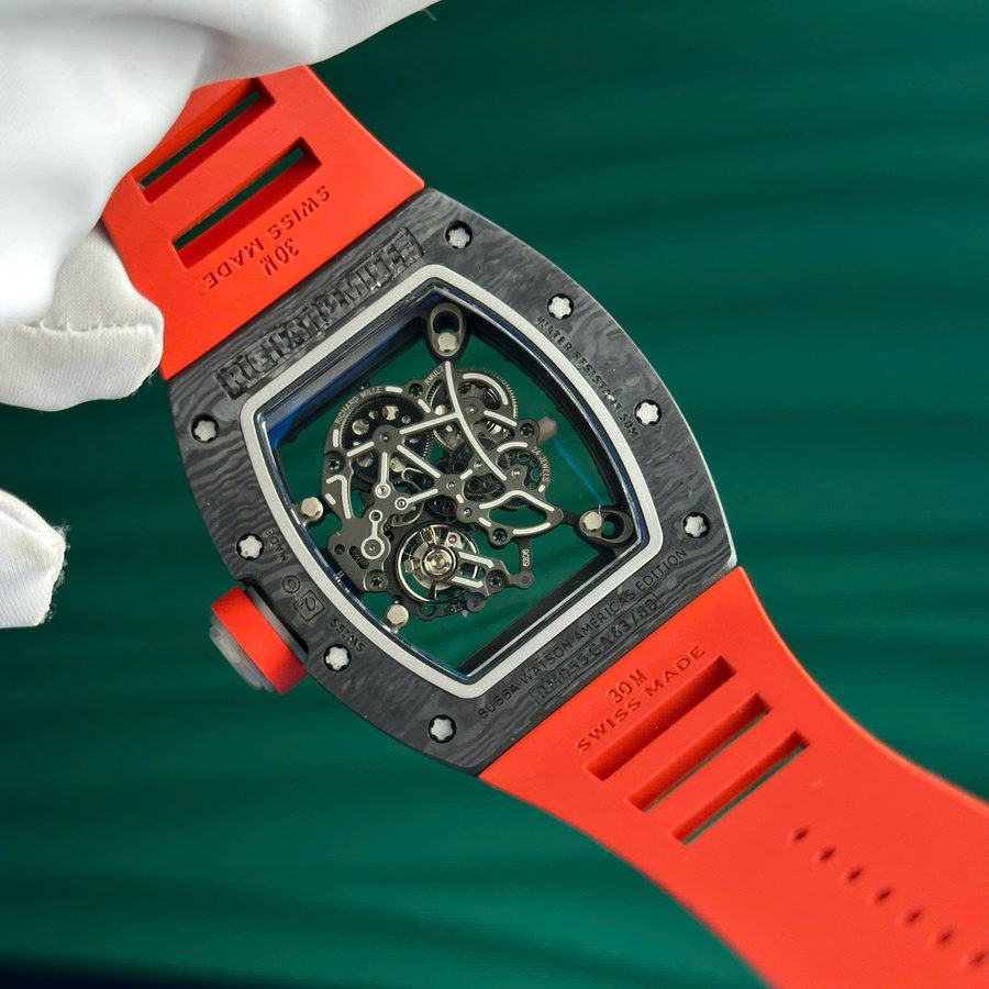 Montre réplique : Richard Mille RM 055 Bubba Watson, foncé, fibre de carbone, 42.7 X 49,9 mm — irrésistible – Photo 8