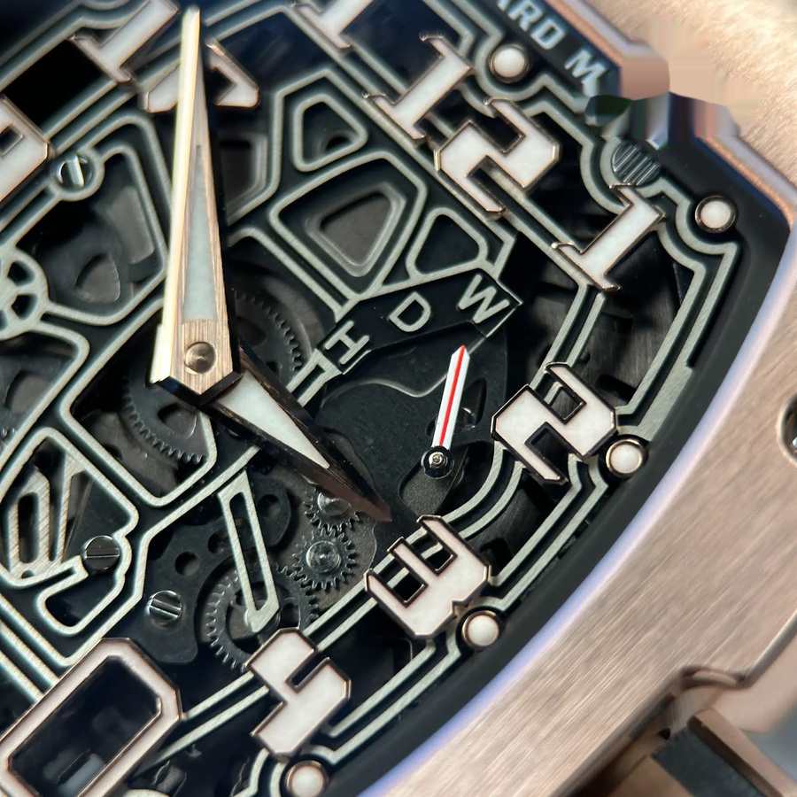 Montre réplique : Richard Mille RM 67-01, extra-plate, or rose, 38,7 mm X 47,5 mm — de luxe – Photo 8