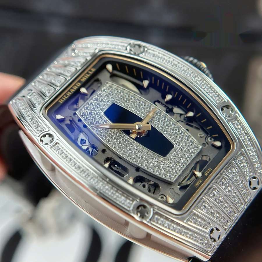 Montre réplique : Richard Mille RM 07-01, blanc, boîtier, avec, oxydes de zirconium, et, noir, Onyx, cadran, ZF 45.32 X 32,3 mm — nouveauté – Photo 3