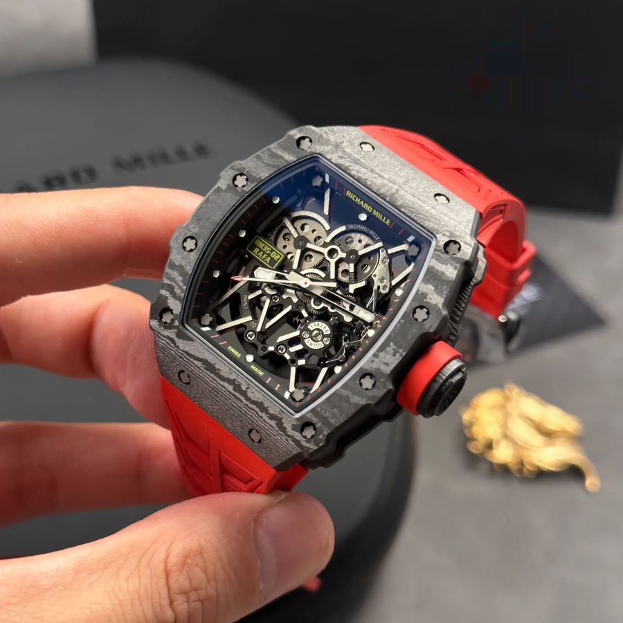 Montre réplique : Richard Mille RM 35-02 Rafael Nadal Carbon TPT ZF 49,94 mm X 44,5 mm — nouvelle génération – Photo 3
