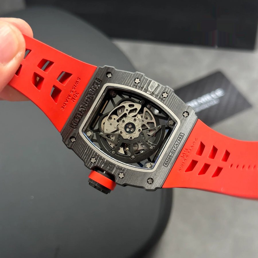 Montre réplique : Richard Mille RM 35-02 Rafael Nadal Carbon TPT ZF 49,94 mm X 44,5 mm — nouvelle génération – Photo 8