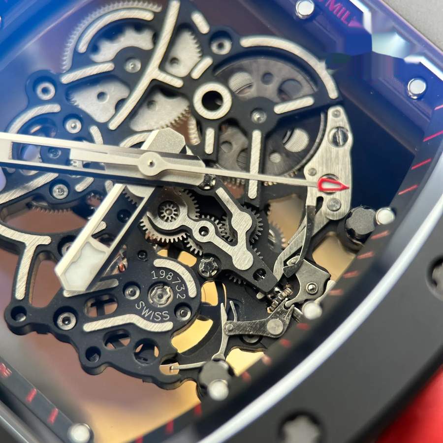Montre réplique : Richard Mille RM 055 Bubba Watson, céramique noire, ZF 42,7 mm — prestigieuse – Photo 6