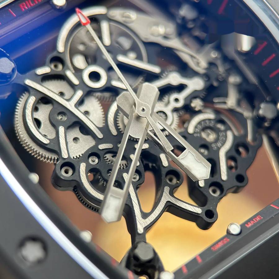Montre réplique : Richard Mille RM 055 Bubba Watson, céramique noire, ZF 42,7 mm — prestigieuse – Photo 7