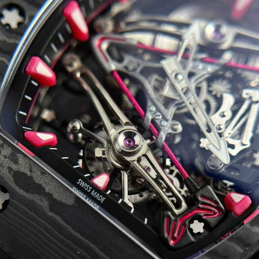 Montre réplique : Richard Mille RM 38-02, tourbillon, Bubba Watson, noir, Carbon TPT — rare – Photo 5