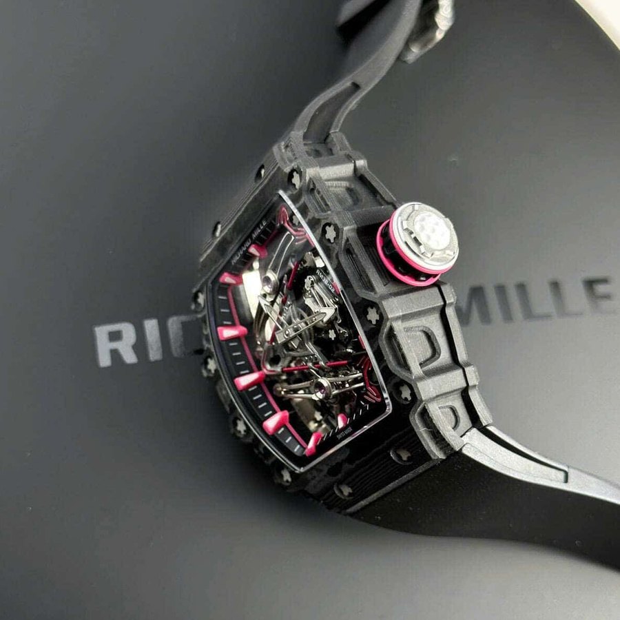 Montre réplique : Richard Mille RM 38-02, tourbillon, Bubba Watson, noir, Carbon TPT — rare – Photo 7