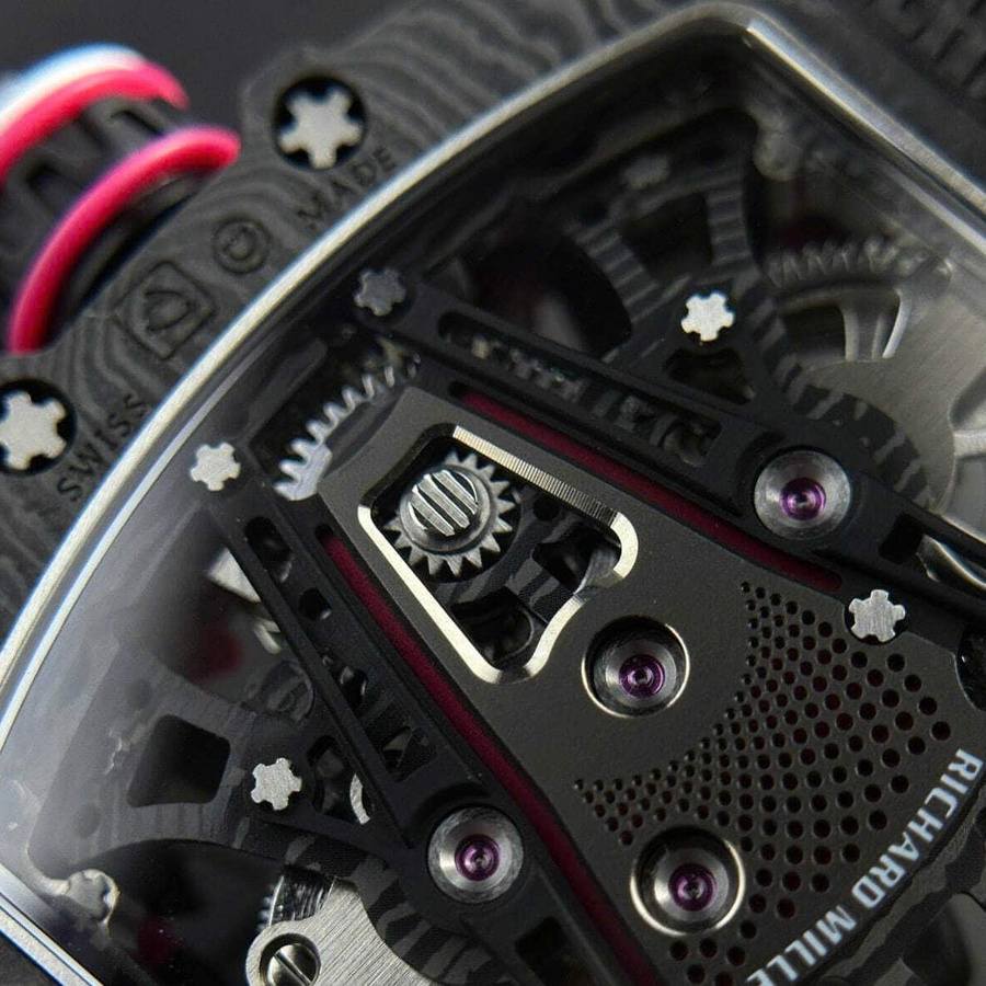Montre réplique : Richard Mille RM 38-02, tourbillon, Bubba Watson, noir, Carbon TPT — rare – Photo 10