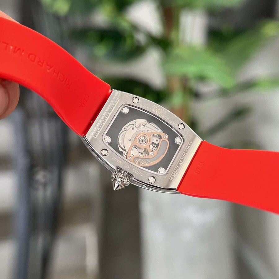 Montre réplique : Richard Mille RM 07-01, intégral, diamants, Red Lip 45.32 X 32,3 mm — élégante – Photo 7