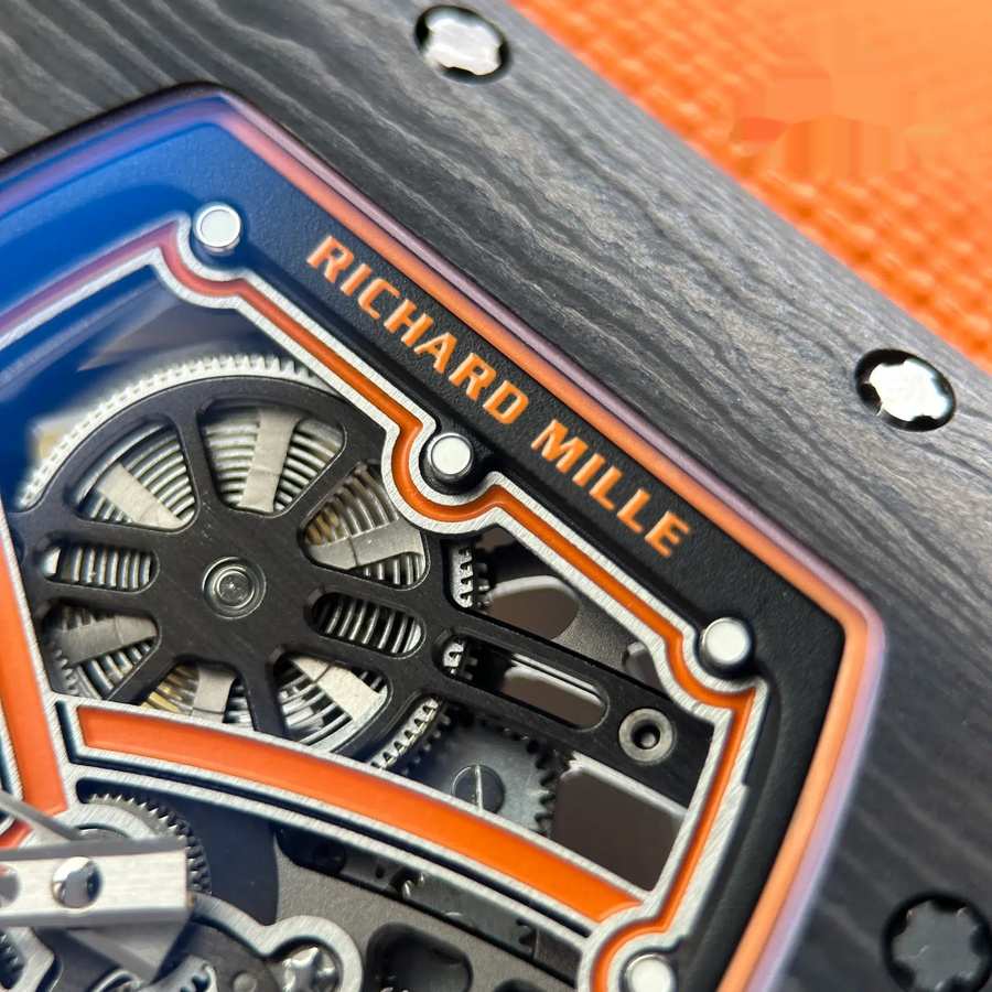 Montre réplique : Richard Mille RM 67-02 McLaren Lando Norris, extra-plate, noir, Carbon TPT 38.7 X 47,52 mm — remarquable – Photo 7