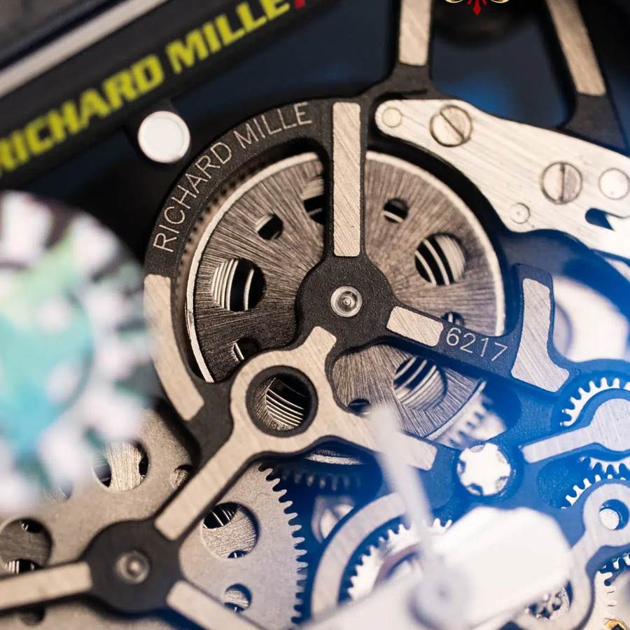 Montre réplique : Richard Mille RM 35-02 Rafael Nadal, noir, Carbon TPT, blanc, bracelet en caoutchouc, ZF 49,94 mm X 44,5 mm — intemporelle – Photo 5