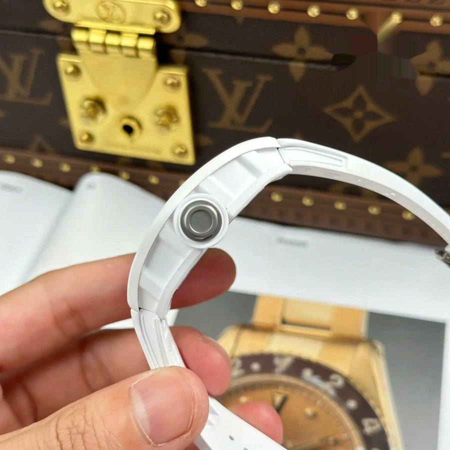 Montre réplique : Richard Mille RM 055, céramique blanche, ZF 42,7 mm — ultime – Photo 8