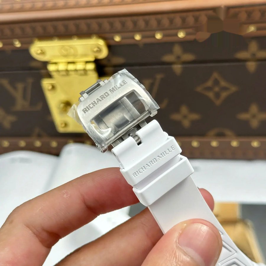 Montre réplique : Richard Mille RM 055, céramique blanche, ZF 42,7 mm — ultime – Photo 11