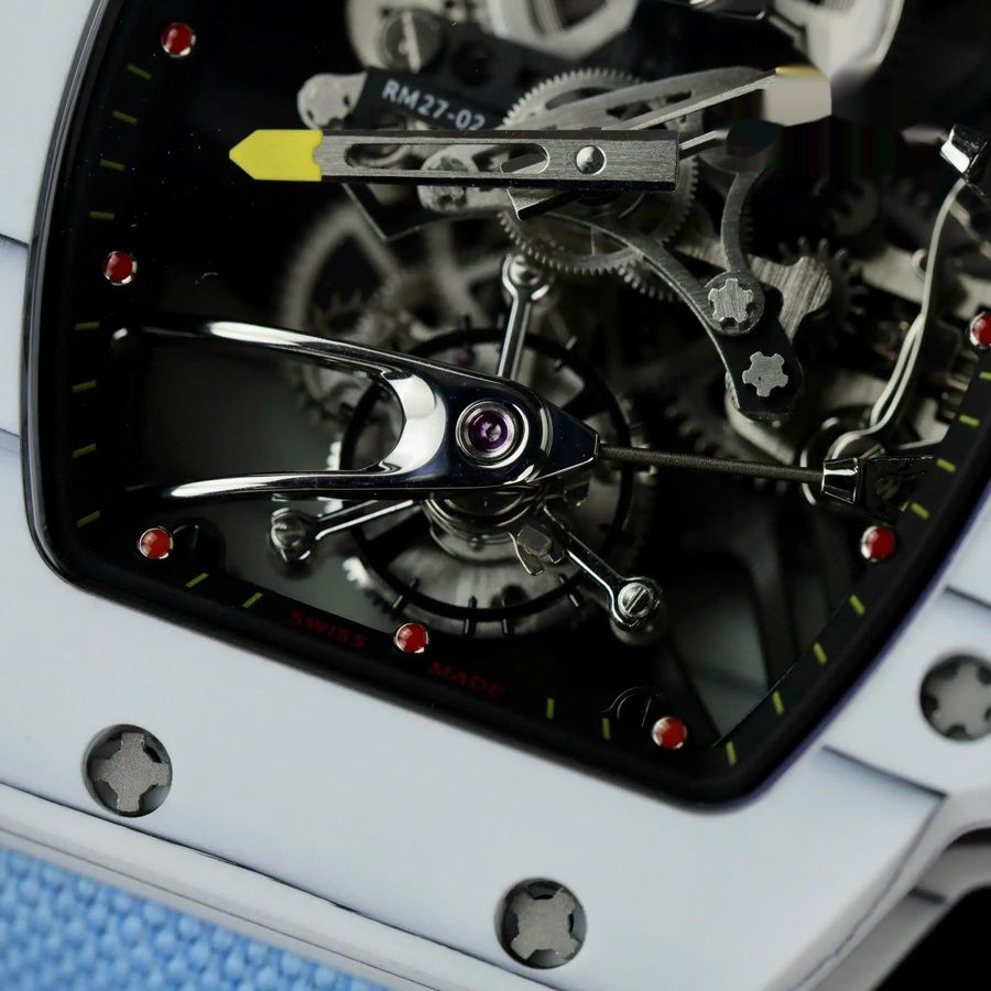 Montre réplique : Richard Mille RM 27-02 Rafael Nadal, tourbillon, carbone, 39.7 X 47,7 mm — discrète – Photo 5