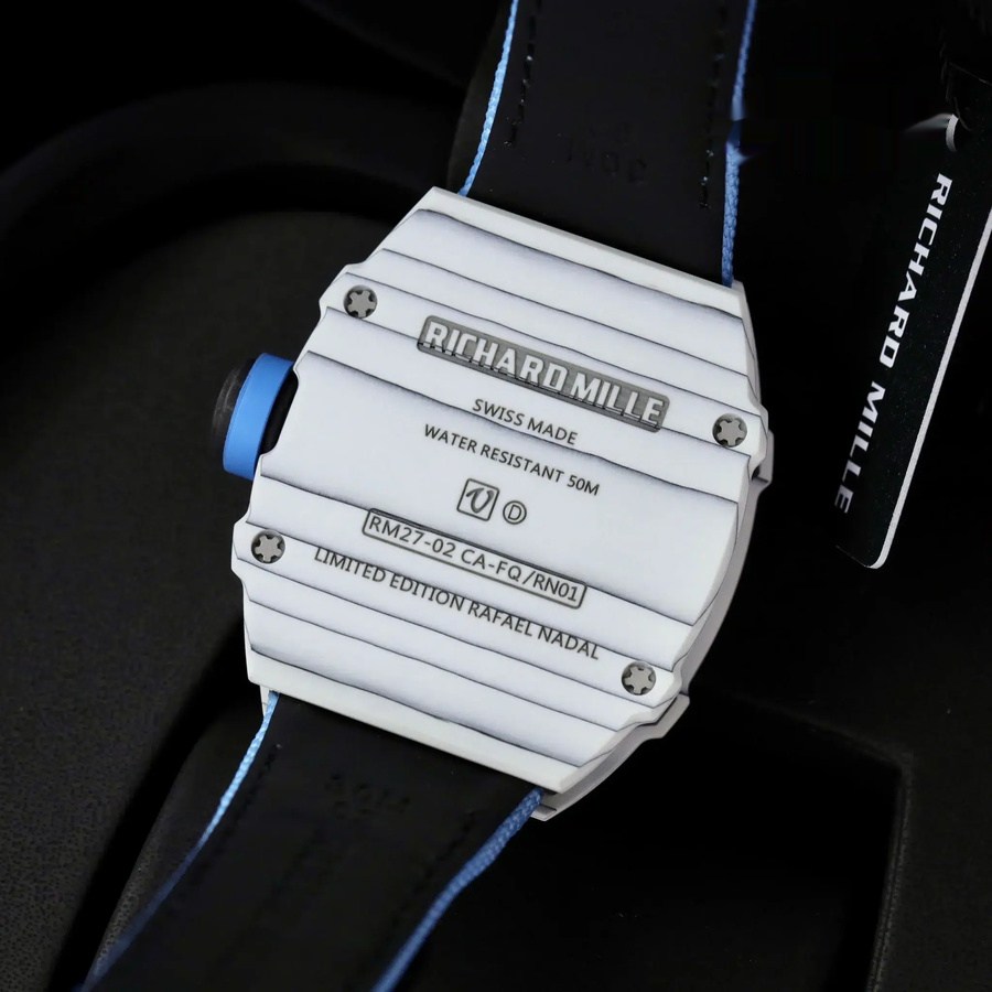 Montre réplique : Richard Mille RM 27-02 Rafael Nadal, tourbillon, carbone, 39.7 X 47,7 mm — discrète – Photo 8