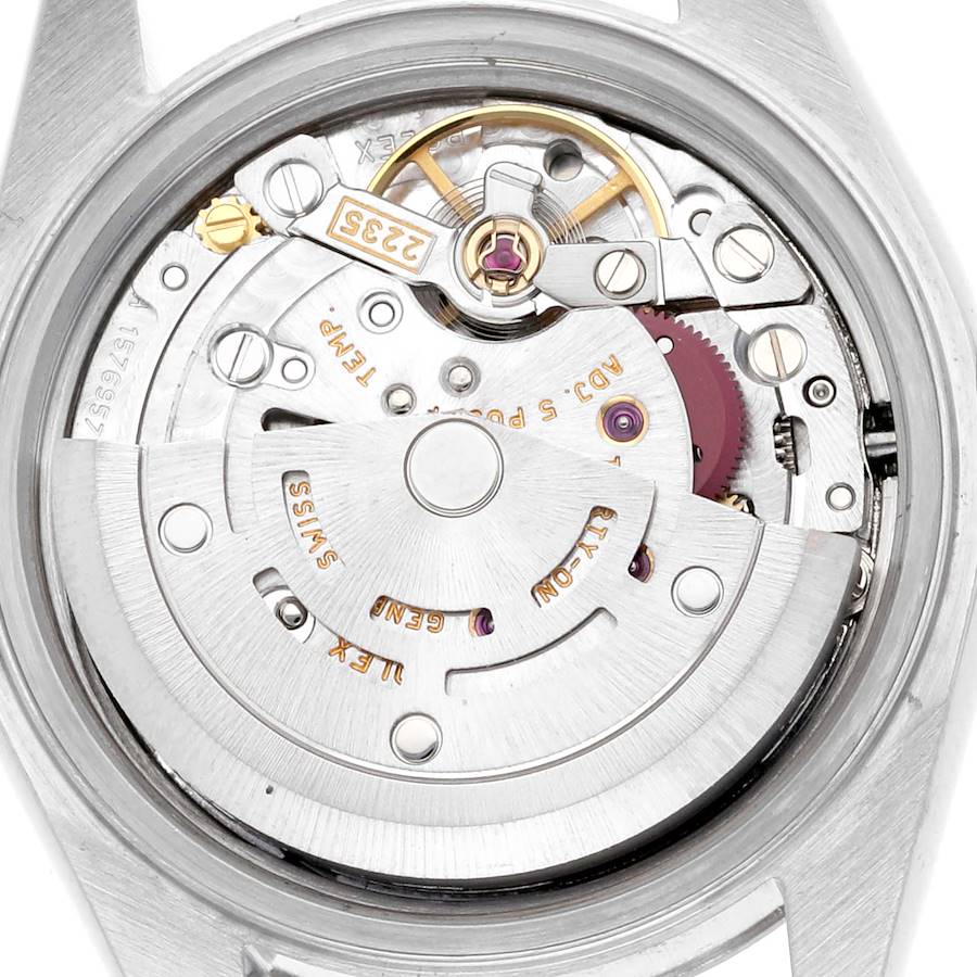 Montre réplique pour femme : Rolex Datejust, acier et or blanc, argenté, cadran serti de diamants, 79174 — enchanteresse – Photo 5