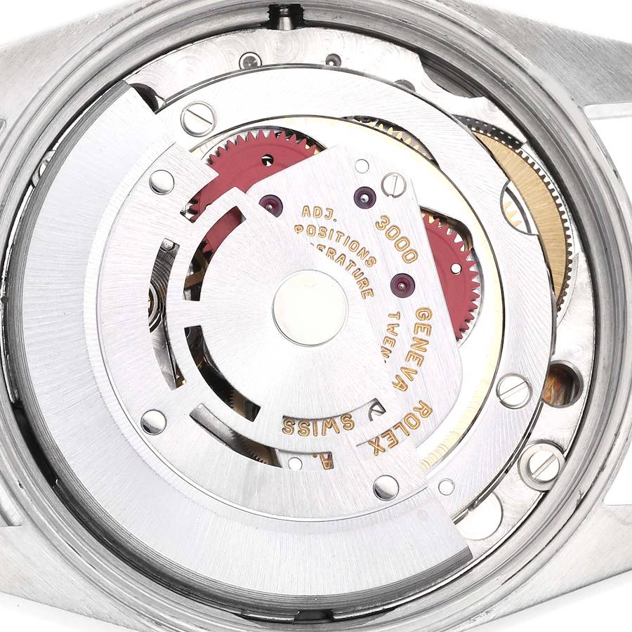 Montre réplique pour homme : Rolex Air King 34 mm, cadran bleu, lunette lisse, acier, 14000 — très appréciée – Photo 6