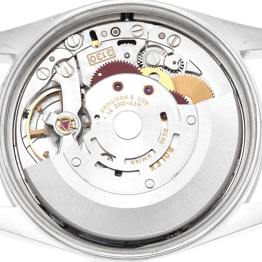 Montre réplique pour homme : Rolex Air King, cadran noir, lunette lisse, acier, 14000 — à prix compétitif – Photo 6
