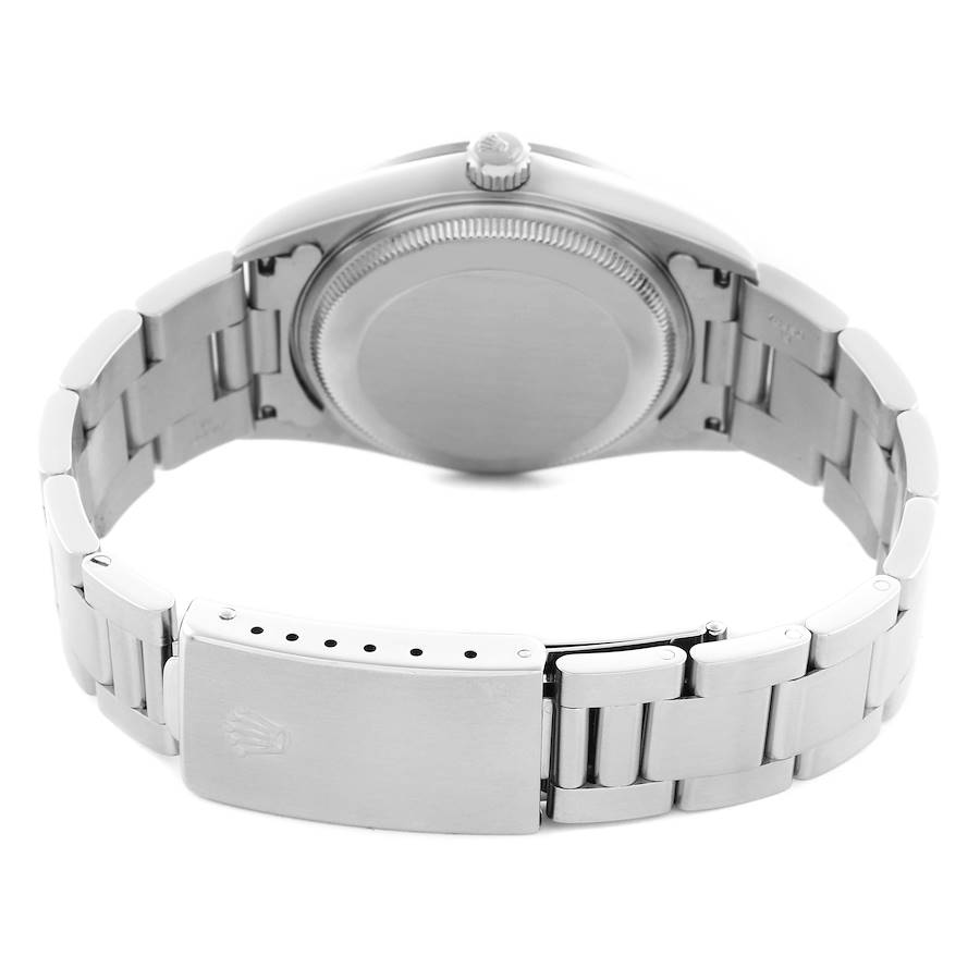 Montre réplique pour homme : Rolex Date, cadran noir, lunette lisse, acier, 15200 — d’une grande finesse – Photo 7