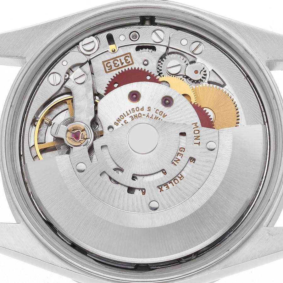 Montre réplique pour homme : Rolex Date, lunette guillochée, cadran argenté, acier, 15210 — à prix raisonnable – Photo 6