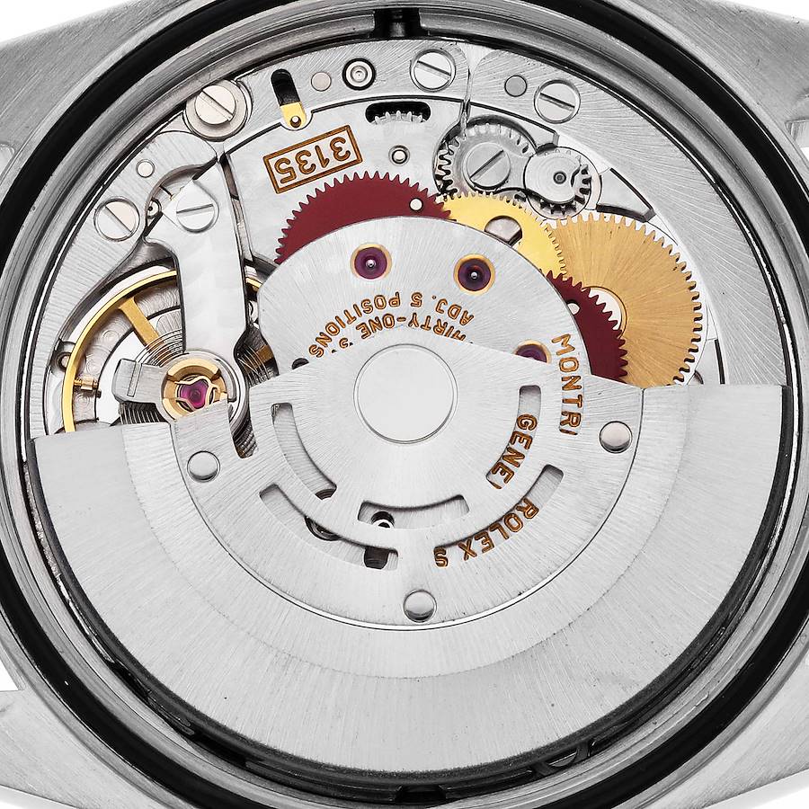 Montre réplique pour homme : Rolex Datejust, acier et or jaune, cadran ardoise, 16203 — remarquable – Photo 5