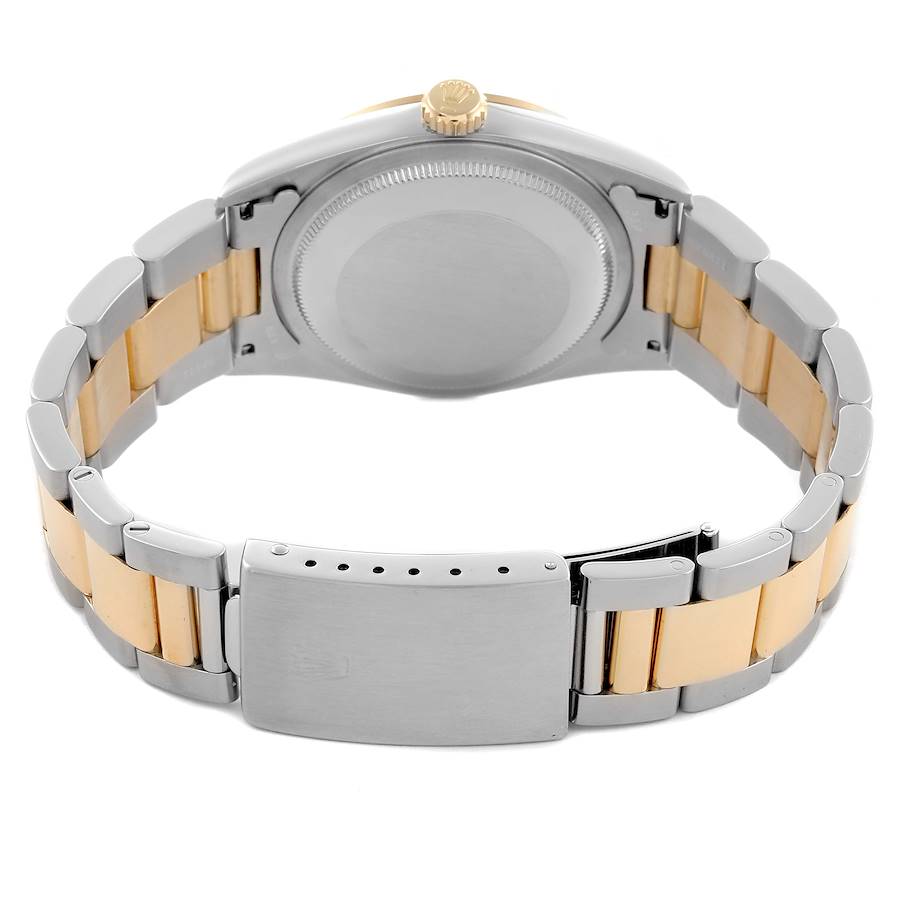 Montre réplique pour homme : Rolex Datejust, acier et or jaune, cadran ardoise, 16203 — remarquable – Photo 6