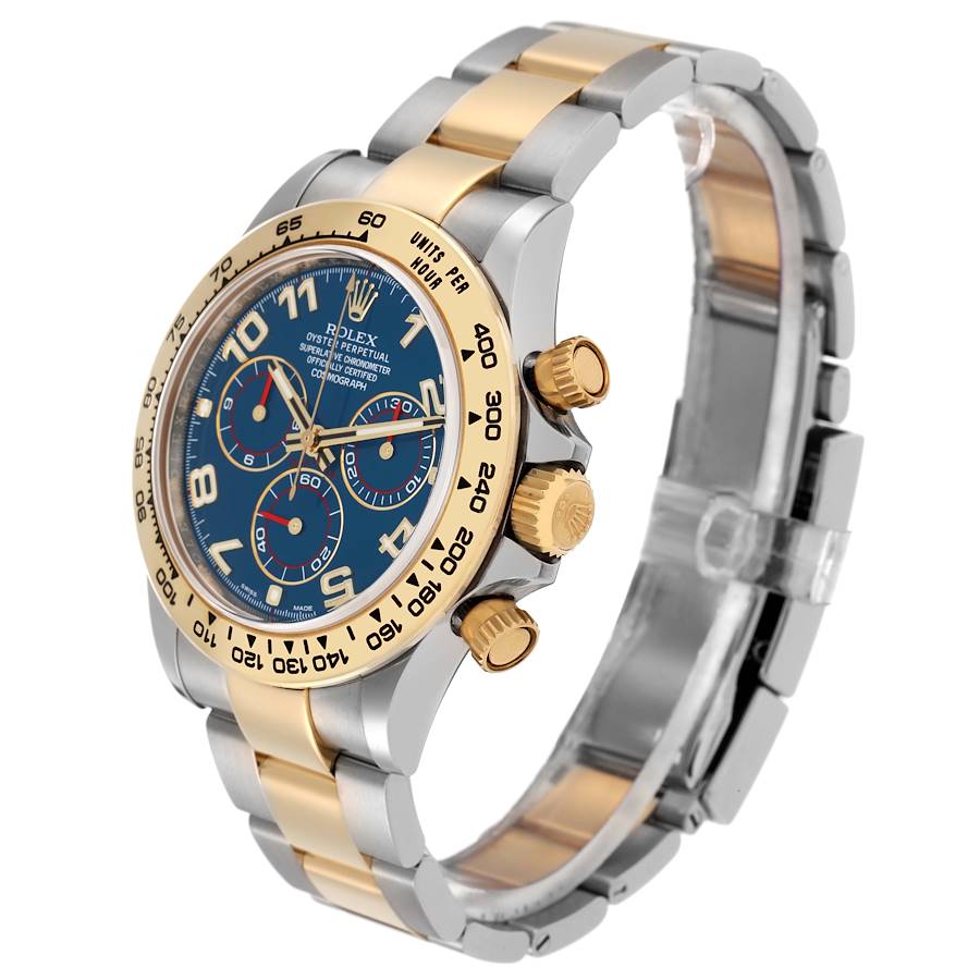 Montre réplique pour homme : Rolex Daytona, cadran bleu, acier et or jaune, automatique, 116503 — précise – Photo 4