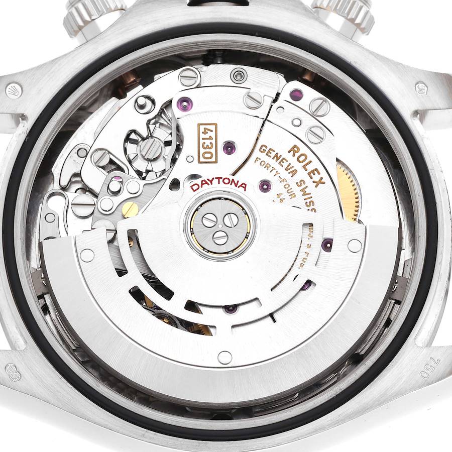 Montre réplique pour homme : Rolex Daytona, or blanc, cadran argenté, 116509 — exquise – Photo 6
