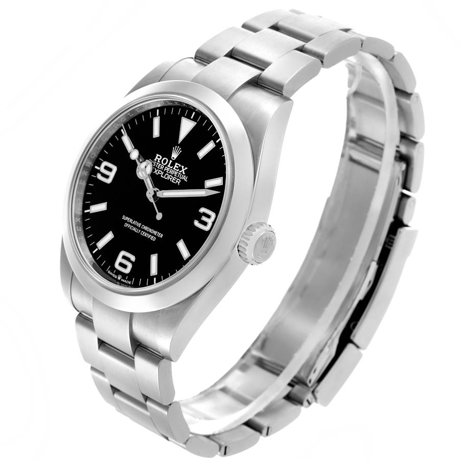 Montre réplique pour homme : Rolex Explorer I 40 mm, cadran noir, acier, 224270 — directement du fabricant – Photo 4